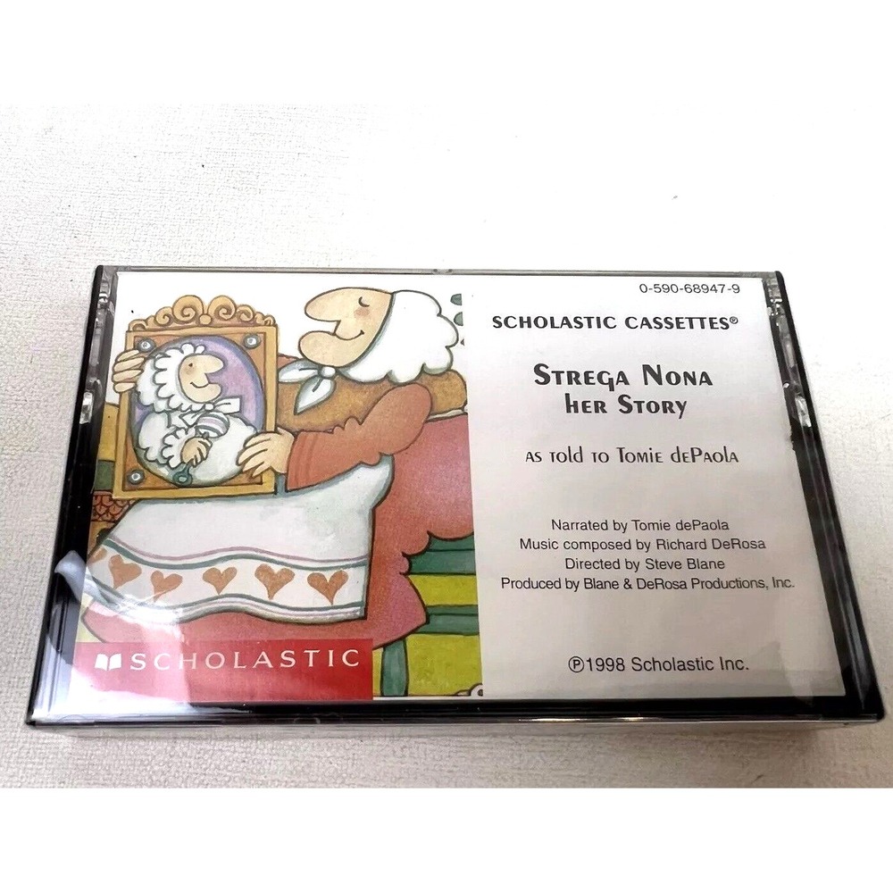 Strega Nona Her Story Audiobook by Tomie DePaola 1996 Scholastic‎ New